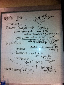 IS&T Process Management > November 22, 2011 > PMBAMtgNotes 112211 .jpg