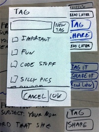 6.813/6.831 User Interface Design > Hubbub GR3 - Paper Prototyping > tagging.jpg